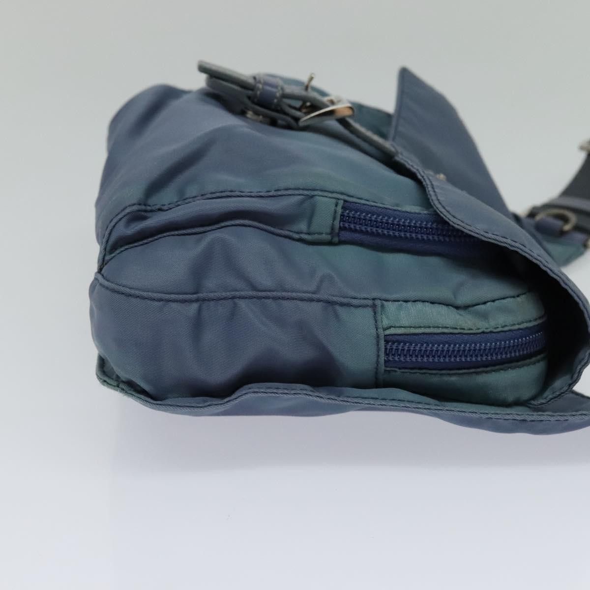 Prada Tessuto Blue Synthetic Shoulder Bag (Pre-Owned) Size ONE SIZE - 4 Thumbnail