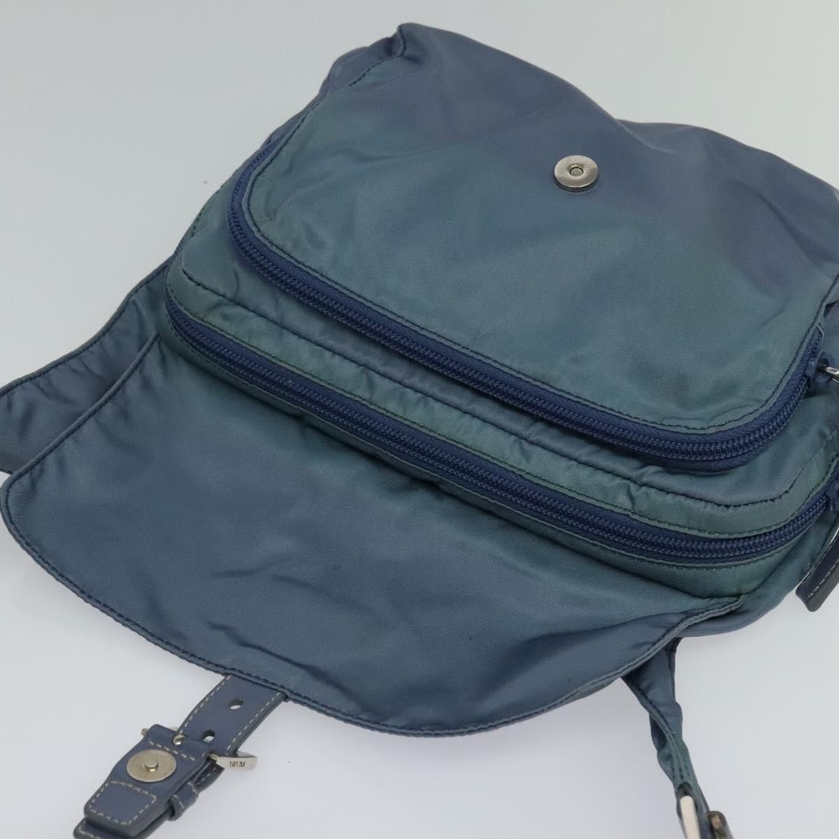 Prada Tessuto Blue Synthetic Shoulder Bag (Pre-Owned) Size ONE SIZE - 10 Thumbnail