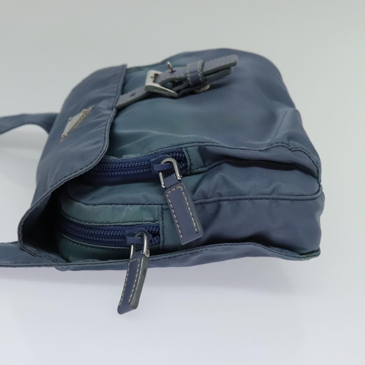 Prada Tessuto Blue Synthetic Shoulder Bag (Pre-Owned) Size ONE SIZE - 3 Thumbnail