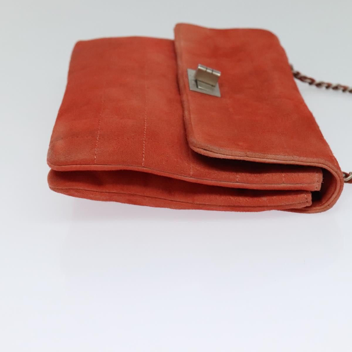 Chanel Chocolate Bar Red Suede Shoulder Bag (Pre-Owned) Size ONE SIZE - 4 Thumbnail