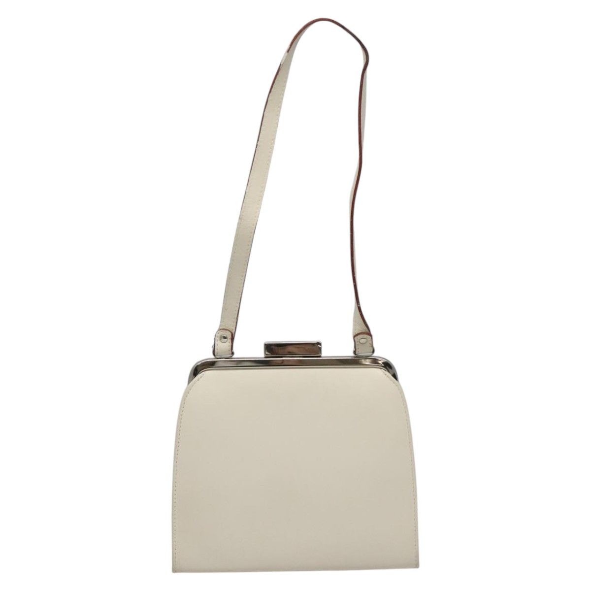 Burberry White Leather Shoulder Bag (Pre-Owned) Size ONE SIZE - 2 Thumbnail