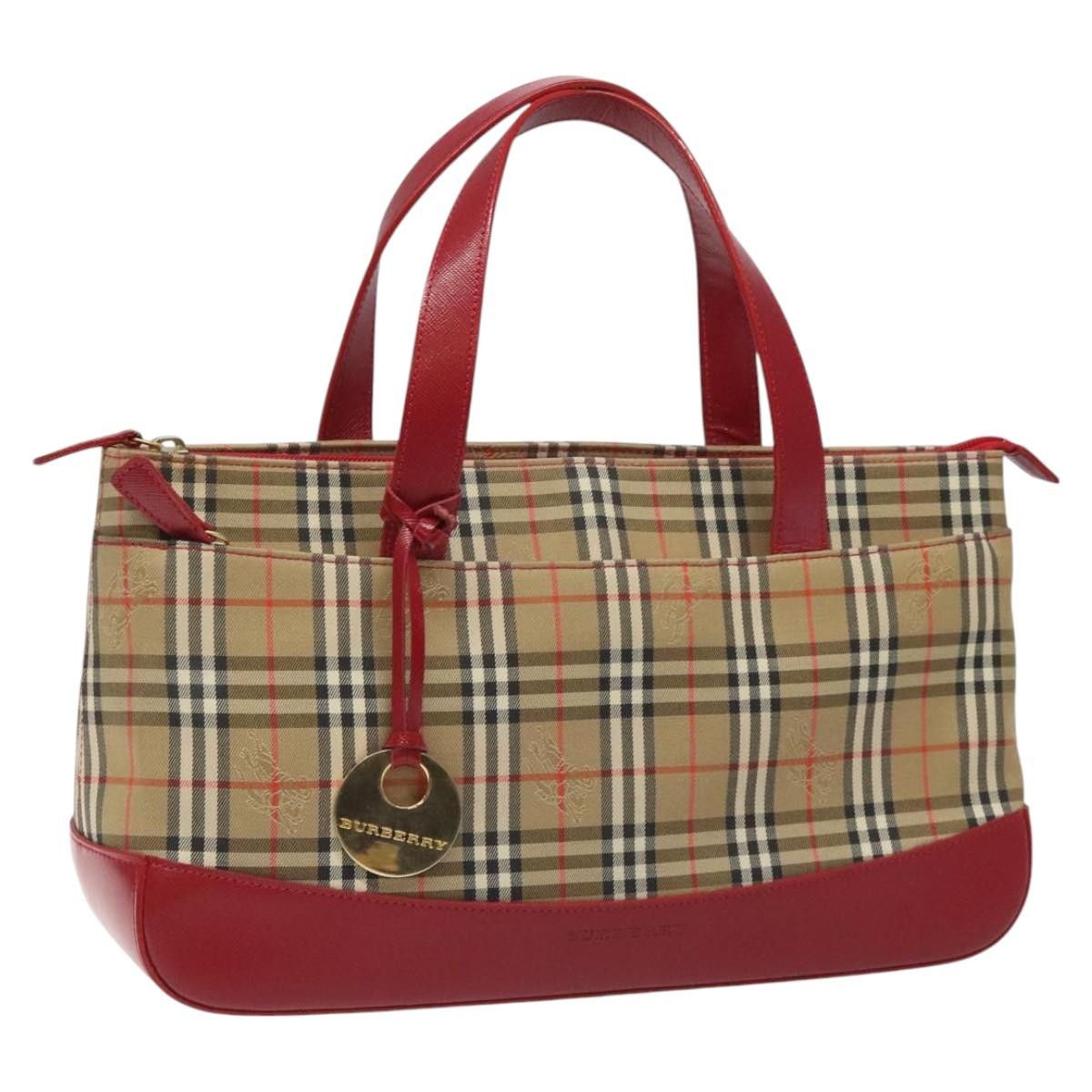 Burberry Nova Check Beige Canvas Handbag (Pre-Owned) Size ONE SIZE - 15 Thumbnail