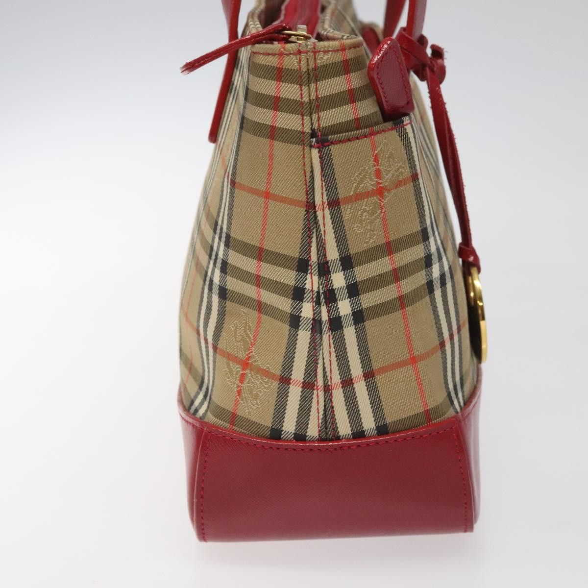 Burberry Nova Check Beige Canvas Handbag (Pre-Owned) Size ONE SIZE - 3 Thumbnail