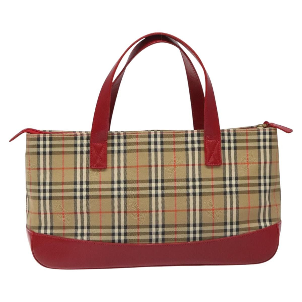 Burberry Nova Check Beige Canvas Handbag (Pre-Owned) Size ONE SIZE - 2 Thumbnail