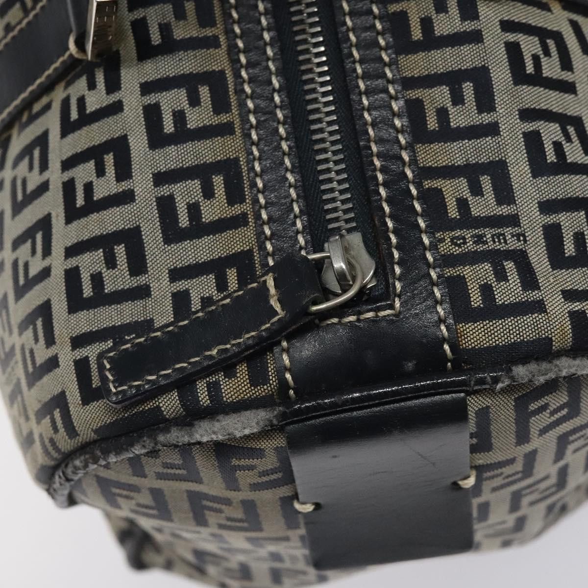 Fendi Zucchino Navy Canvas Handbag (Pre-Owned) Size ONE SIZE - 14 Thumbnail