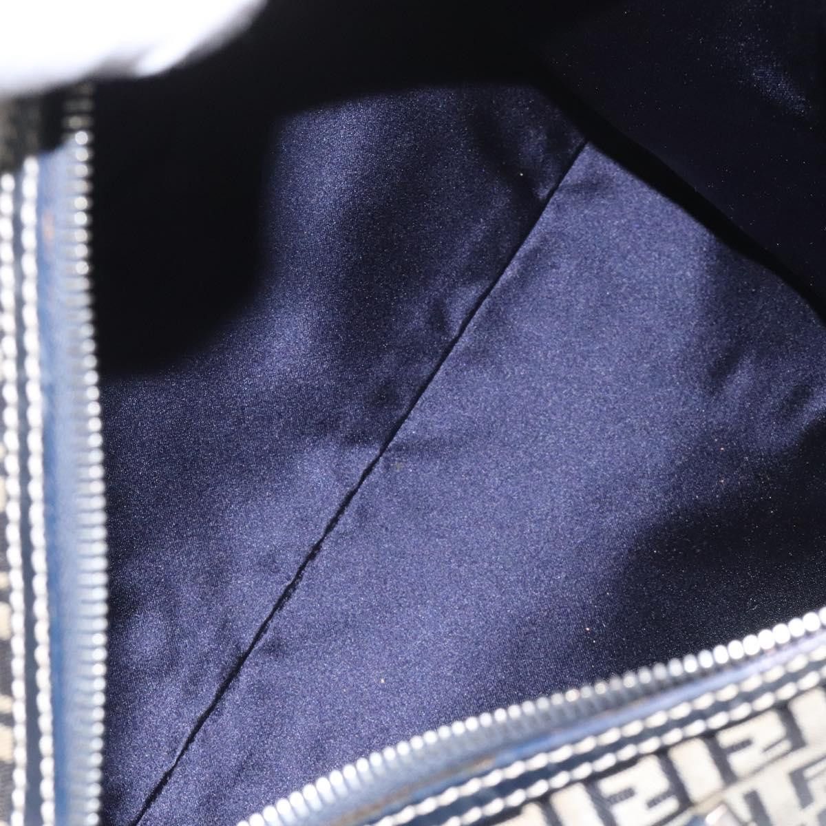 Fendi Zucchino Navy Canvas Handbag (Pre-Owned) Size ONE SIZE - 17 Thumbnail