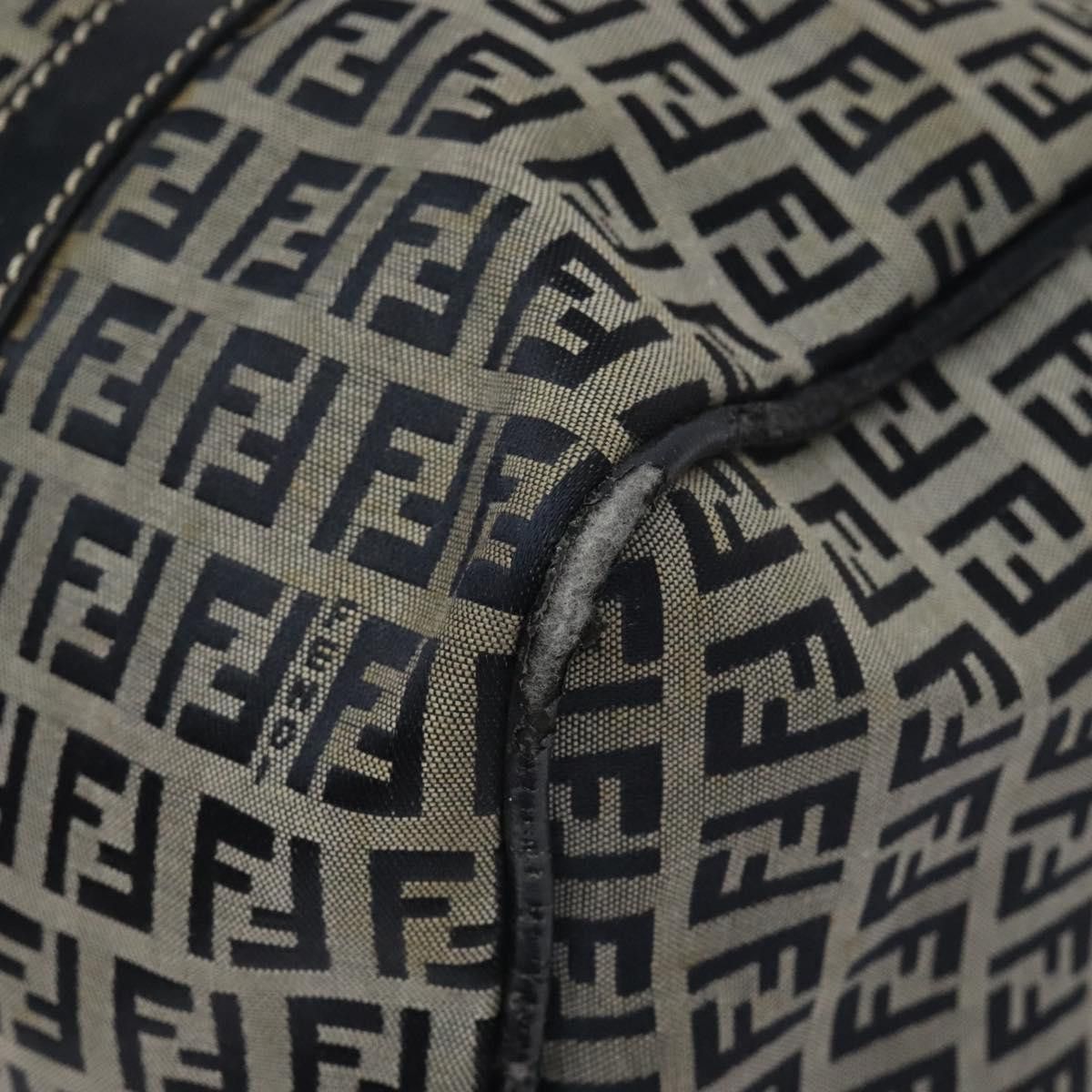 Fendi Zucchino Navy Canvas Handbag (Pre-Owned) Size ONE SIZE - 10 Thumbnail