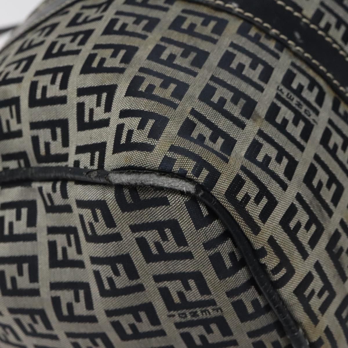 Fendi Zucchino Navy Canvas Handbag (Pre-Owned) Size ONE SIZE - 11 Thumbnail