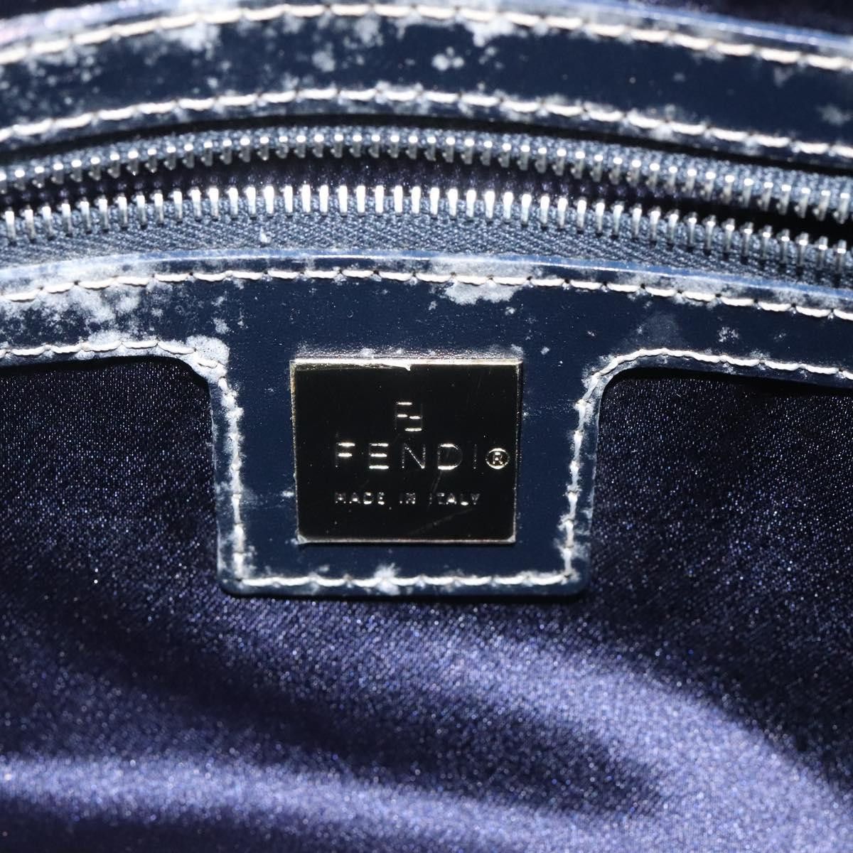 Fendi Zucchino Navy Canvas Handbag (Pre-Owned) Size ONE SIZE - 19 Thumbnail