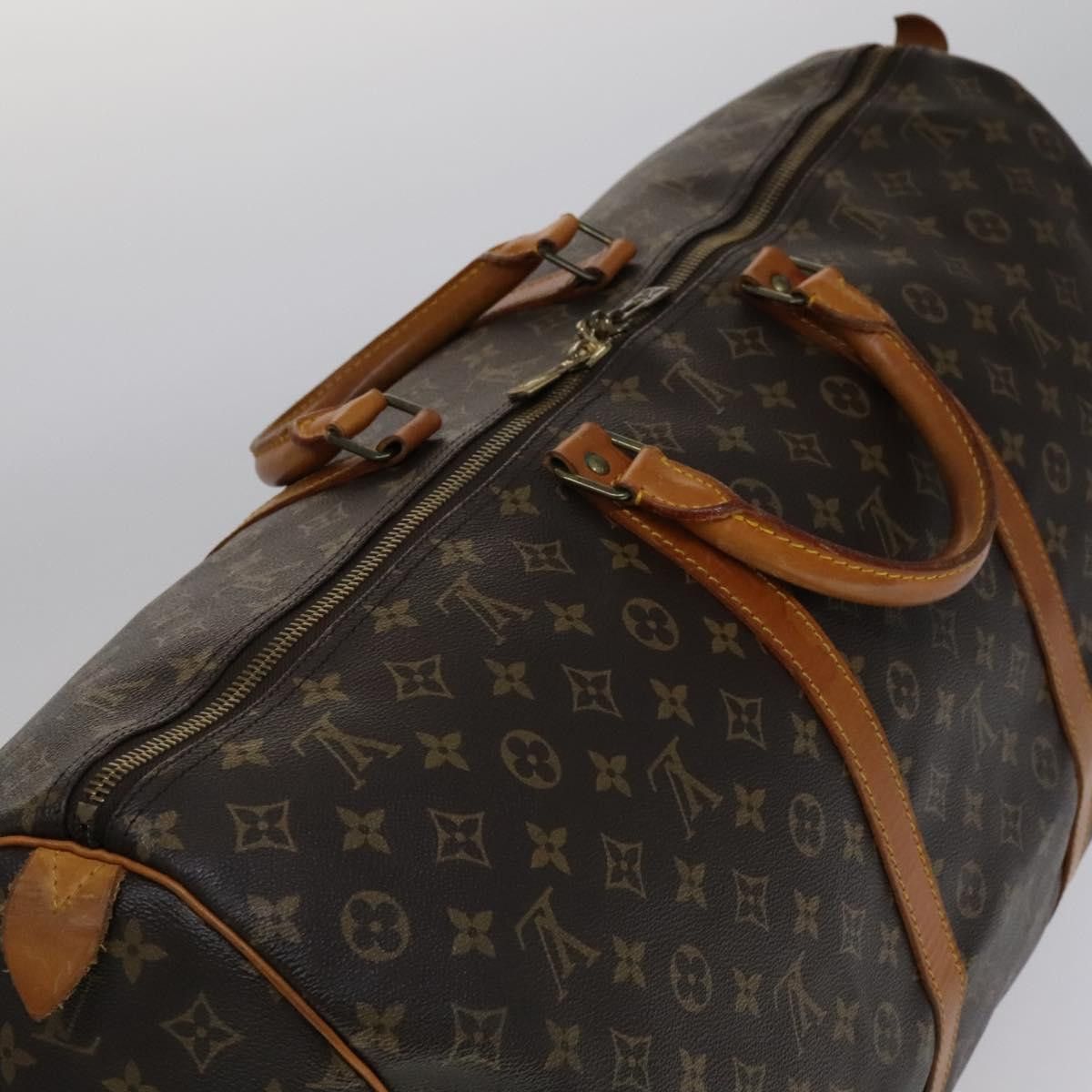 Louis Vuitton Keepall 60 Brown Canvas Travel Bag (Pre-Owned) Size ONE SIZE - 7 Thumbnail