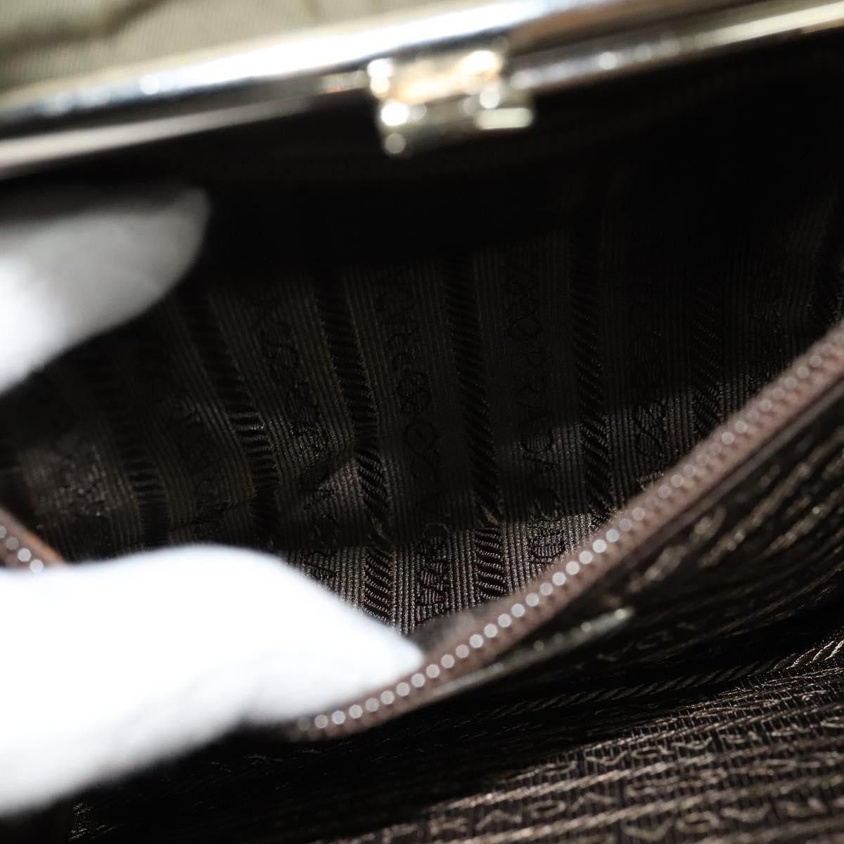 Prada Vitello Khaki Synthetic Handbag (Pre-Owned) Size ONE SIZE - 18 Thumbnail