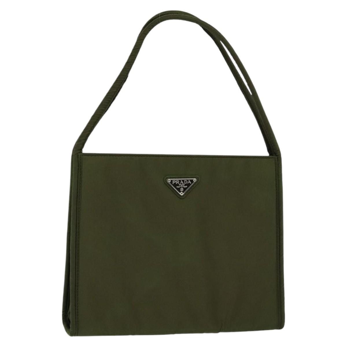 Prada Vitello Khaki Synthetic Handbag (Pre-Owned) Size ONE SIZE - 14 Thumbnail