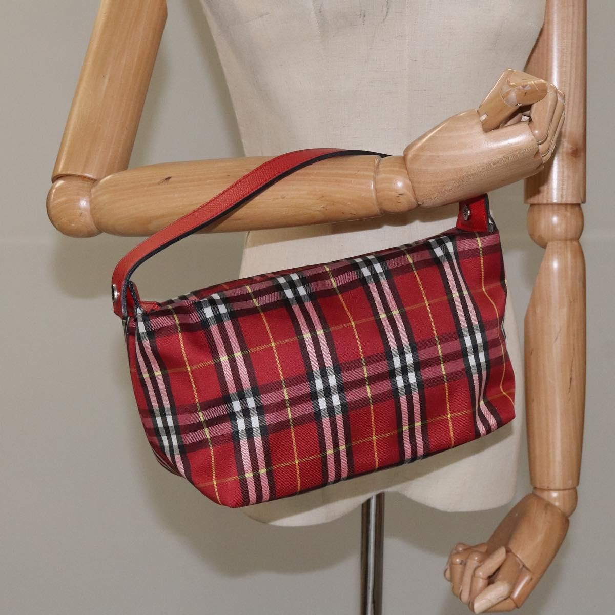 Burberry Nova Check Red Synthetic Handbag (Pre-Owned) Size ONE SIZE - 15 Thumbnail