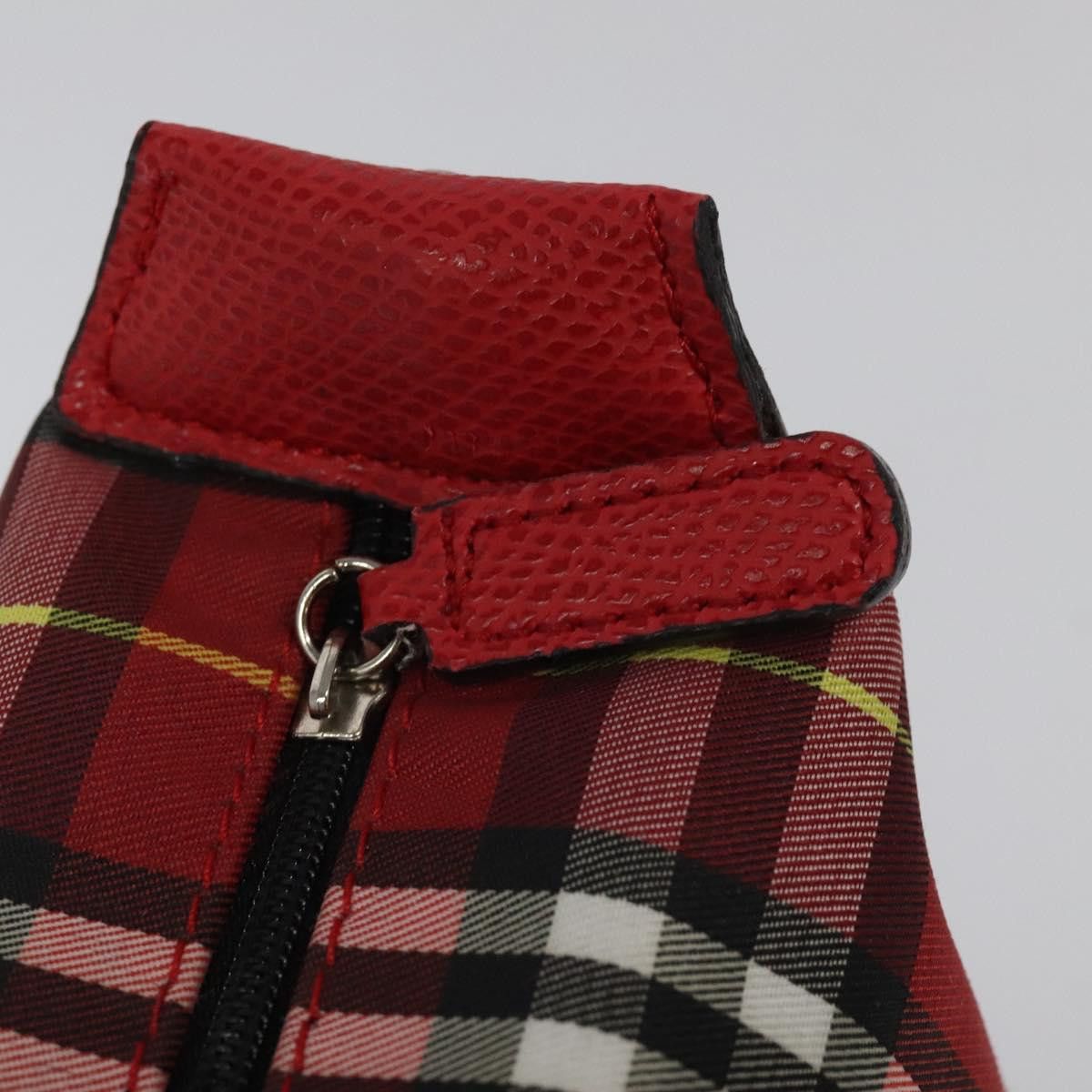 Burberry Nova Check Red Synthetic Handbag (Pre-Owned) Size ONE SIZE - 11 Thumbnail