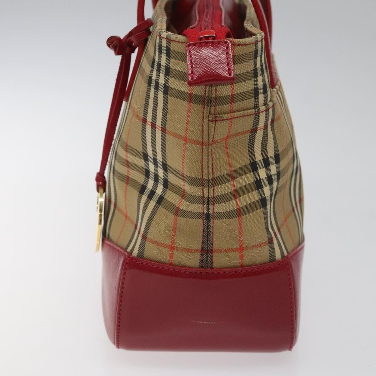Burberry Nova Check Beige Canvas Handbag (Pre-Owned) Size ONE SIZE - 4 Thumbnail