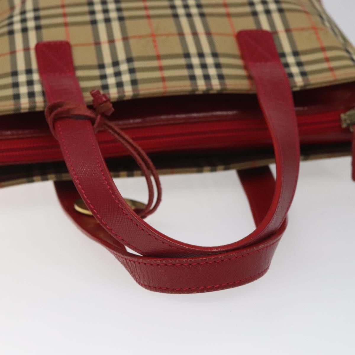 Burberry Nova Check Beige Canvas Handbag (Pre-Owned) Size ONE SIZE - 5 Thumbnail