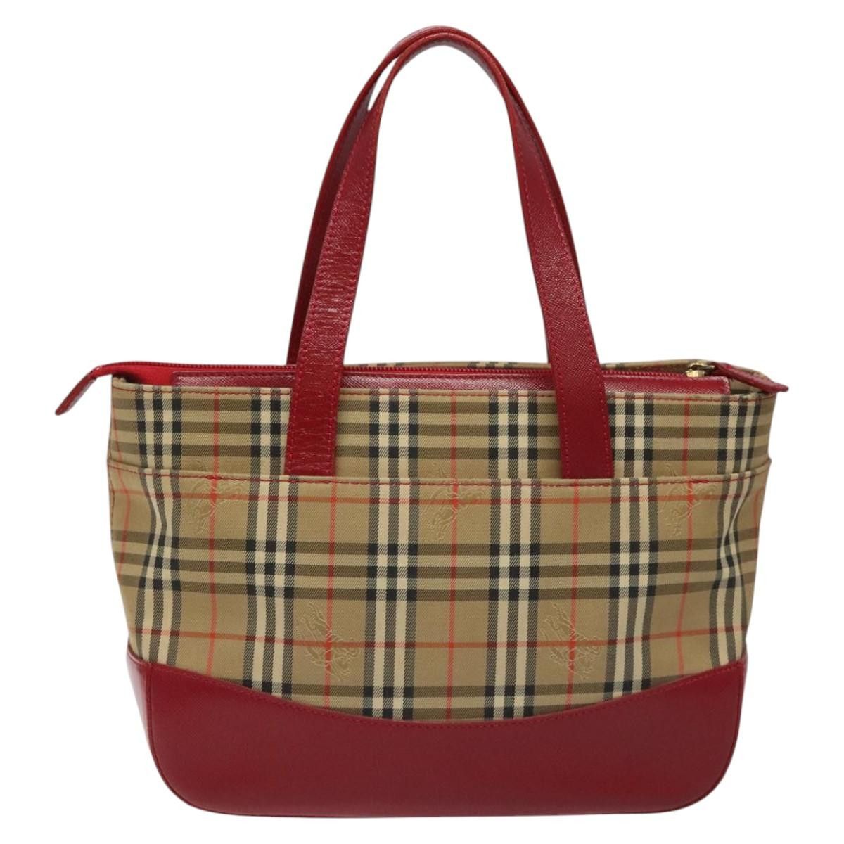 Burberry Nova Check Beige Canvas Handbag (Pre-Owned) Size ONE SIZE - 2 Thumbnail