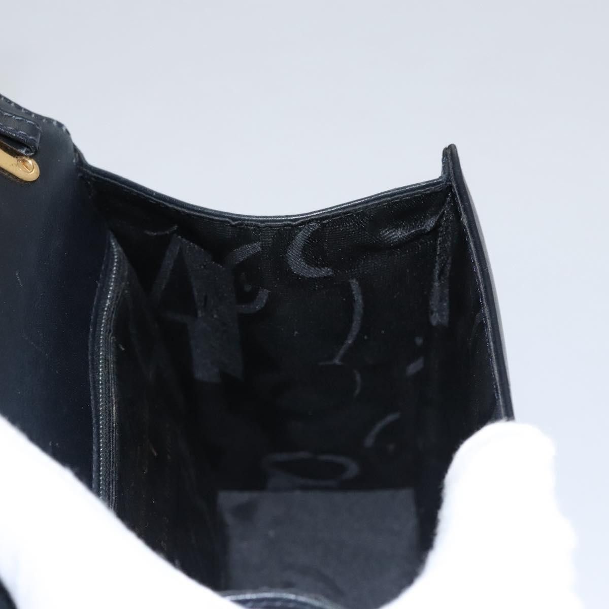 Salvatore Ferragamo Gancini Black Leather Handbag (Pre-Owned) Size ONE SIZE - 19 Thumbnail