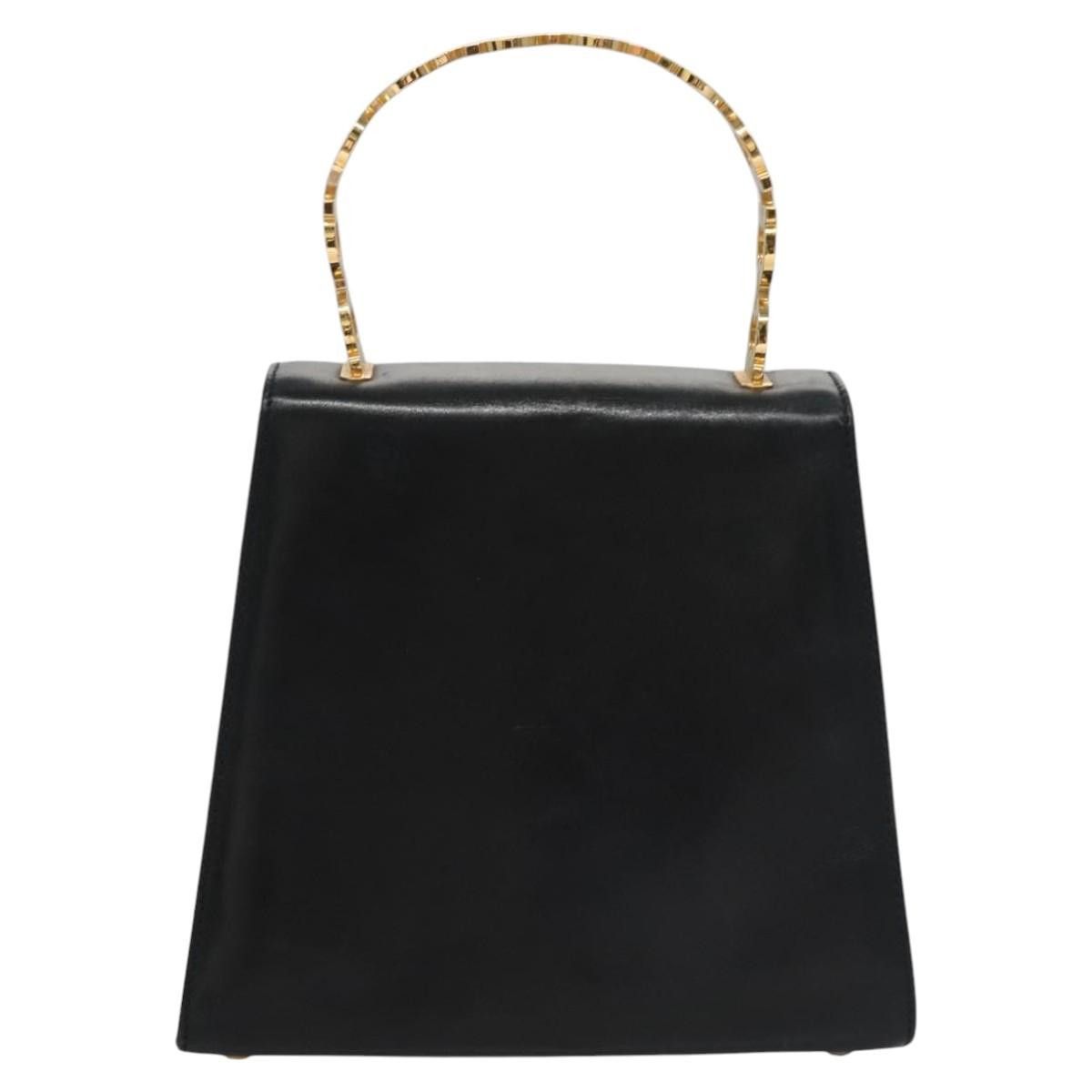 Salvatore Ferragamo Gancini Black Leather Handbag (Pre-Owned) Size ONE SIZE - 2 Thumbnail