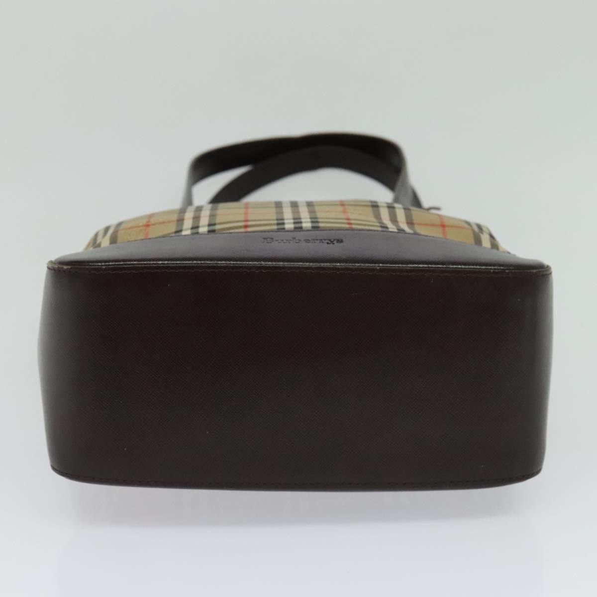 Burberry Nova Check Beige Canvas Shoulder Bag (Pre-Owned) Size ONE SIZE - 16 Thumbnail