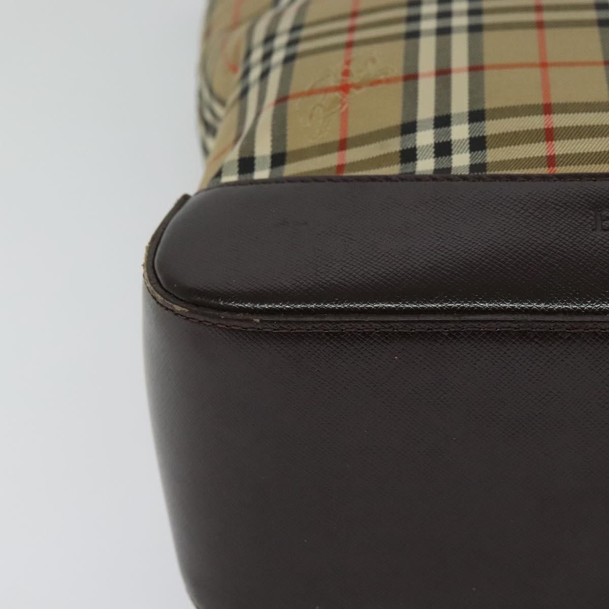 Burberry Nova Check Beige Canvas Shoulder Bag (Pre-Owned) Size ONE SIZE - 7 Thumbnail