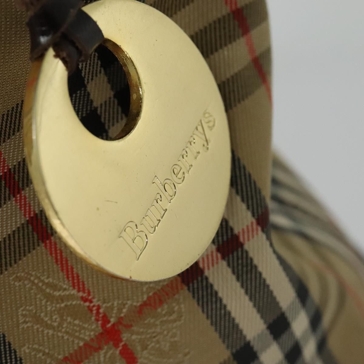 Burberry Nova Check Beige Canvas Shoulder Bag (Pre-Owned) Size ONE SIZE - 12 Thumbnail