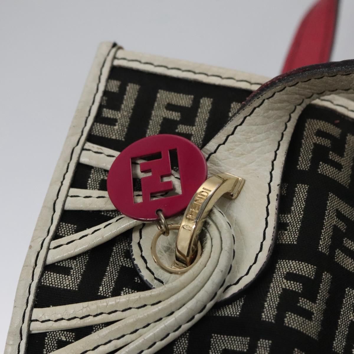 Fendi Zucchino Black Canvas Handbag (Pre-Owned) Size ONE SIZE - 14 Thumbnail