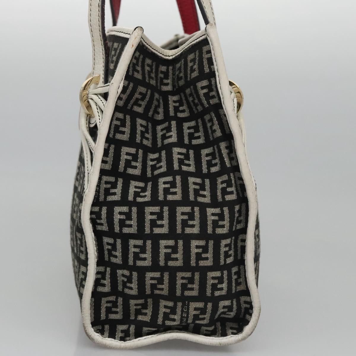 Fendi Zucchino Black Canvas Handbag (Pre-Owned) Size ONE SIZE - 3 Thumbnail