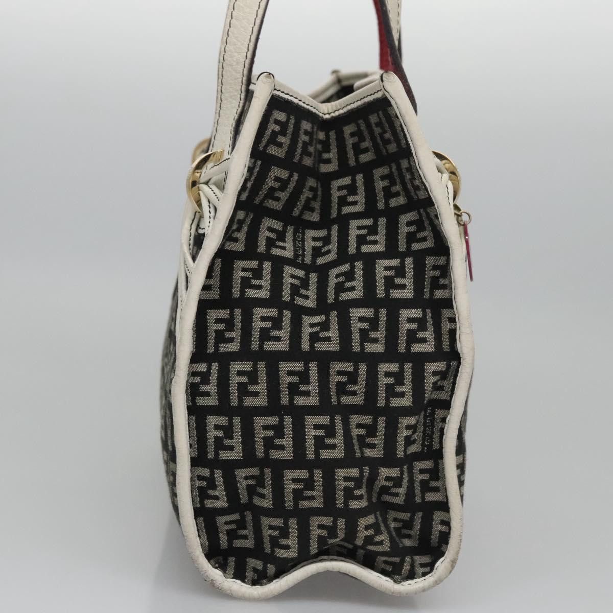 Fendi Zucchino Black Canvas Handbag (Pre-Owned) Size ONE SIZE - 4 Thumbnail
