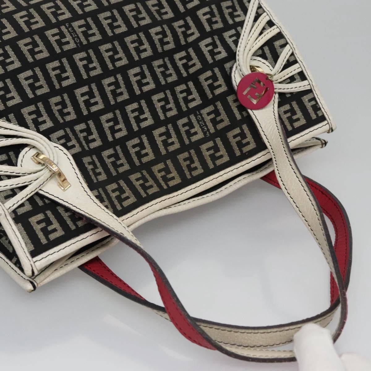 Fendi Zucchino Black Canvas Handbag (Pre-Owned) Size ONE SIZE - 5 Thumbnail