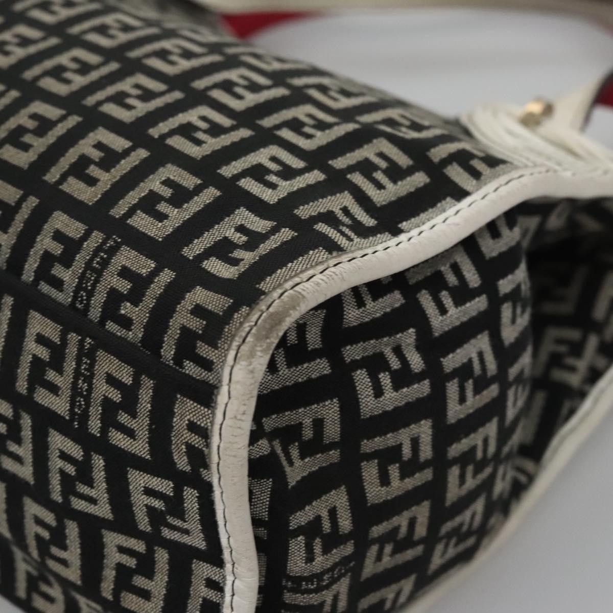 Fendi Zucchino Black Canvas Handbag (Pre-Owned) Size ONE SIZE - 10 Thumbnail