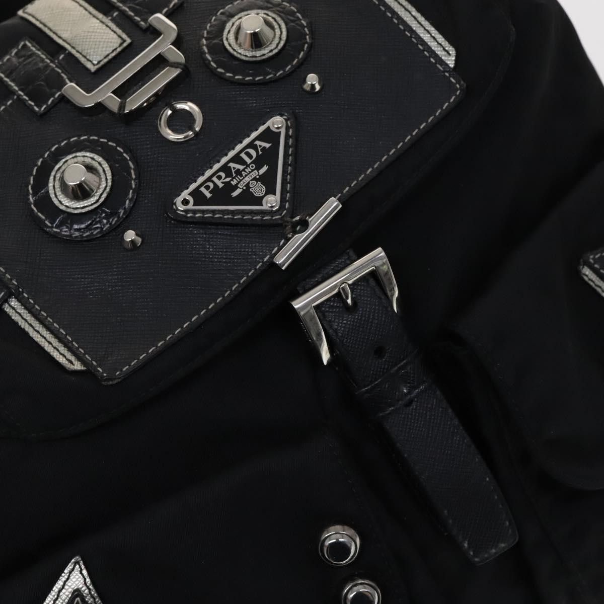 Prada Robot Black Synthetic Backpack Bag (Pre-Owned) Size ONE SIZE - 11 Thumbnail