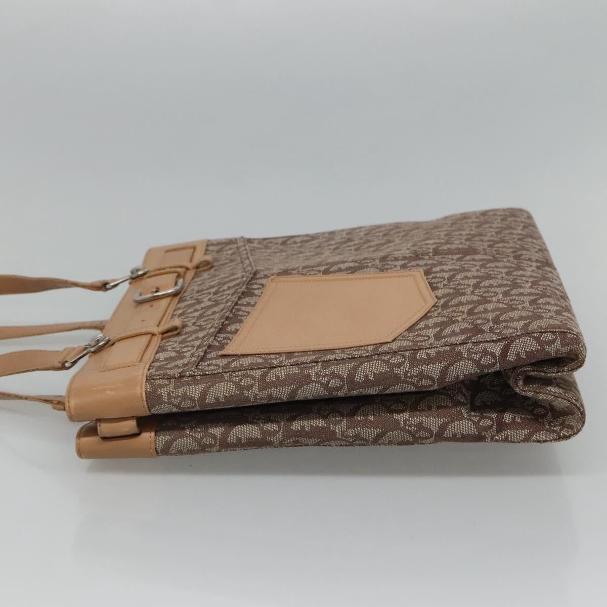 Dior Trotter Brown Canvas Tote Bag (Pre-Owned) Size ONE SIZE - 3 Thumbnail