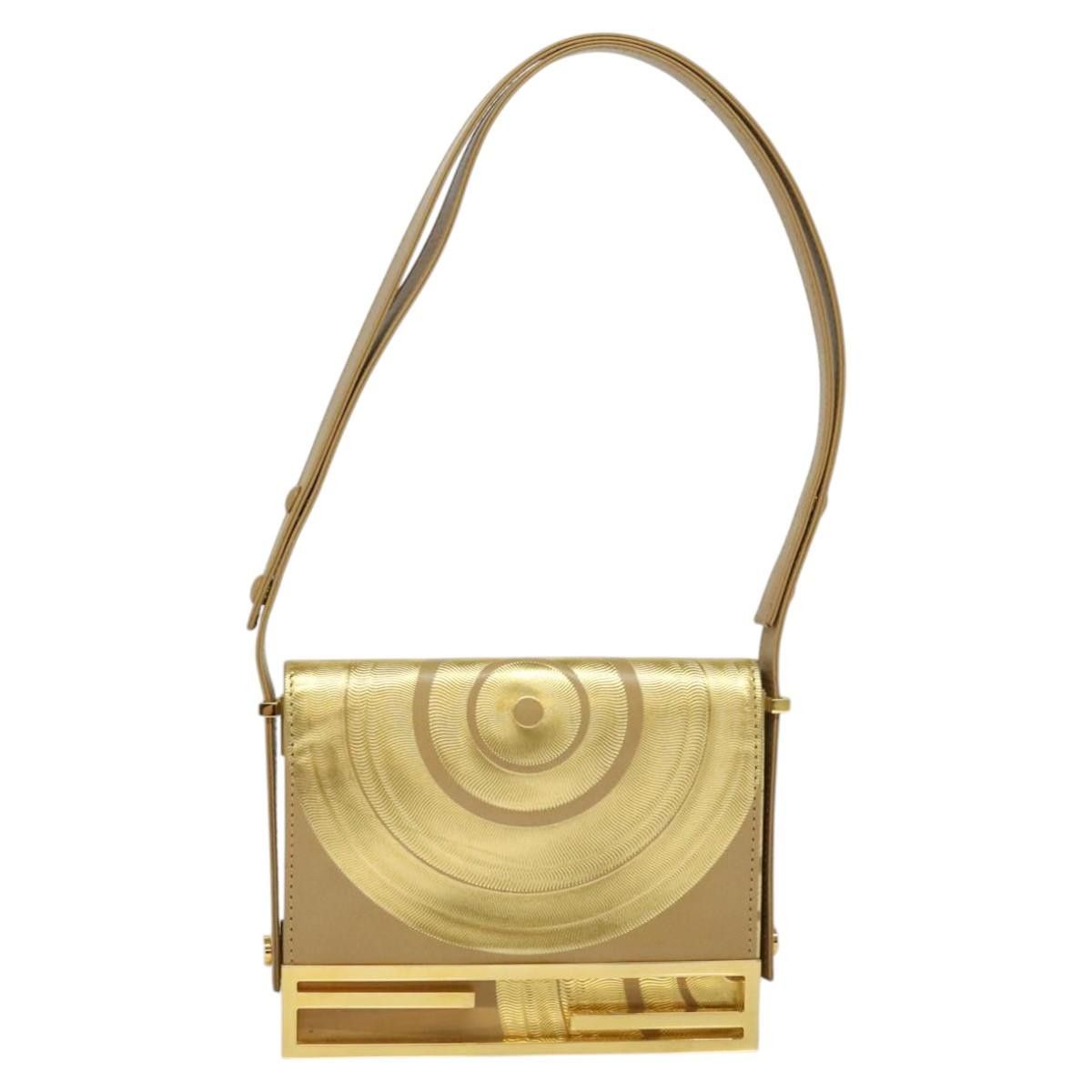 Fendi Gold Leather Shoulder Bag (Pre-Owned) Size ONE SIZE - 16 Thumbnail