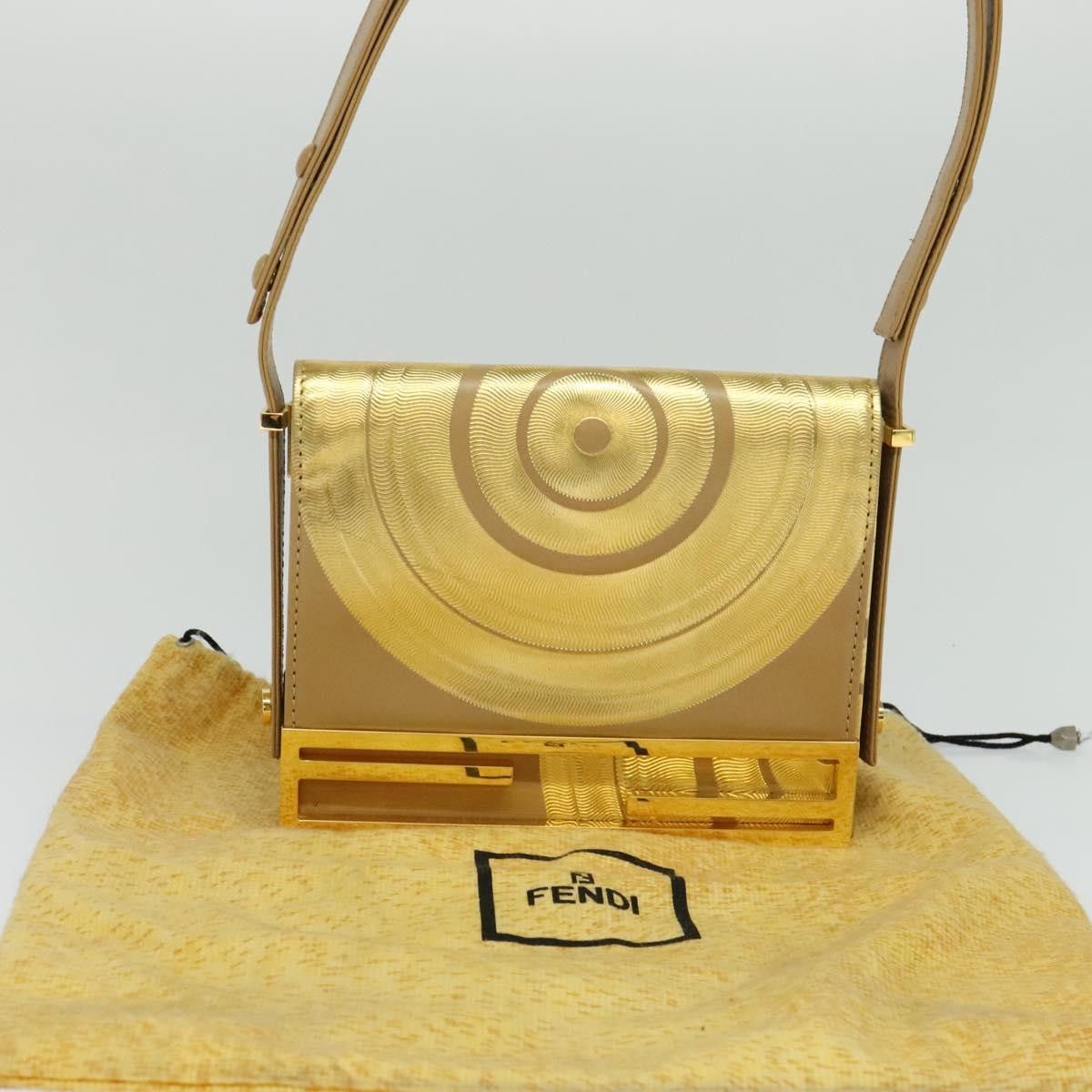 Fendi Gold Leather Shoulder Bag (Pre-Owned) Size ONE SIZE - 14 Thumbnail