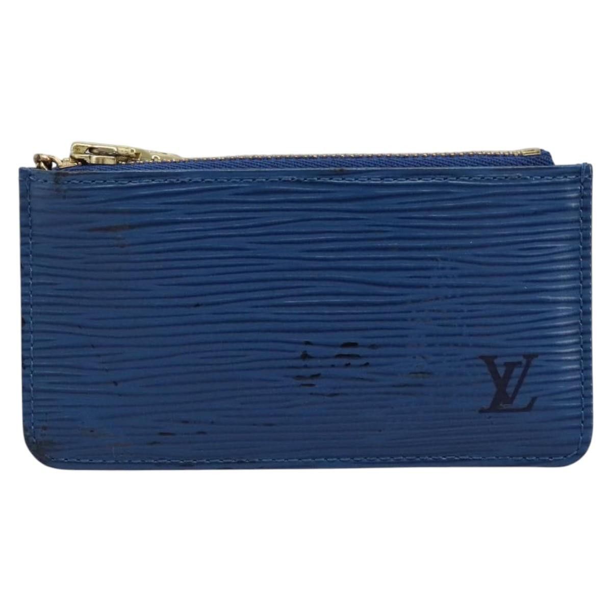 Louis Vuitton Pochette Clés Blue Leather Wallet (Pre-Owned) Size ONE SIZE - 15 Thumbnail