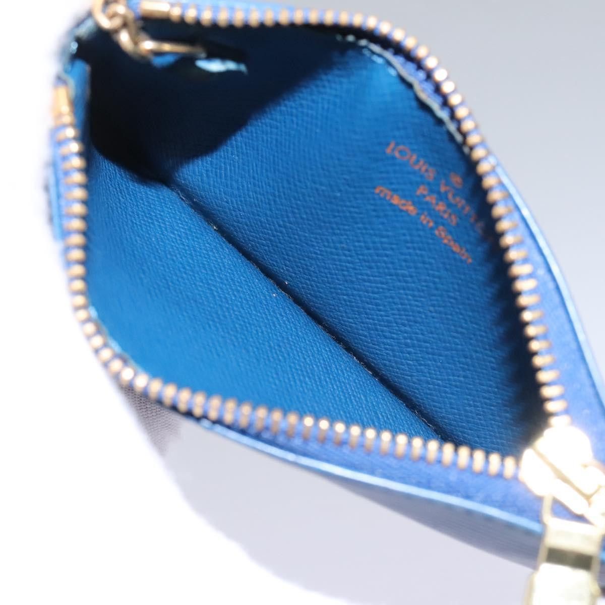 Louis Vuitton Pochette Clés Blue Leather Wallet (Pre-Owned) Size ONE SIZE - 12 Thumbnail