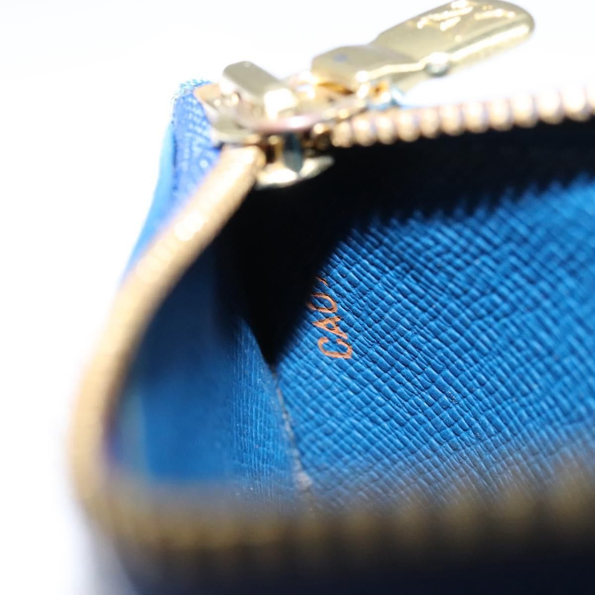 Louis Vuitton Pochette Clés Blue Leather Wallet (Pre-Owned) Size ONE SIZE - 13 Thumbnail