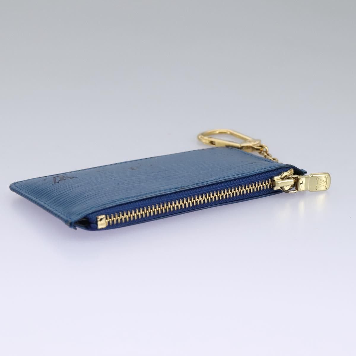 Louis Vuitton Pochette Clés Blue Leather Wallet (Pre-Owned) Size ONE SIZE - 10 Thumbnail