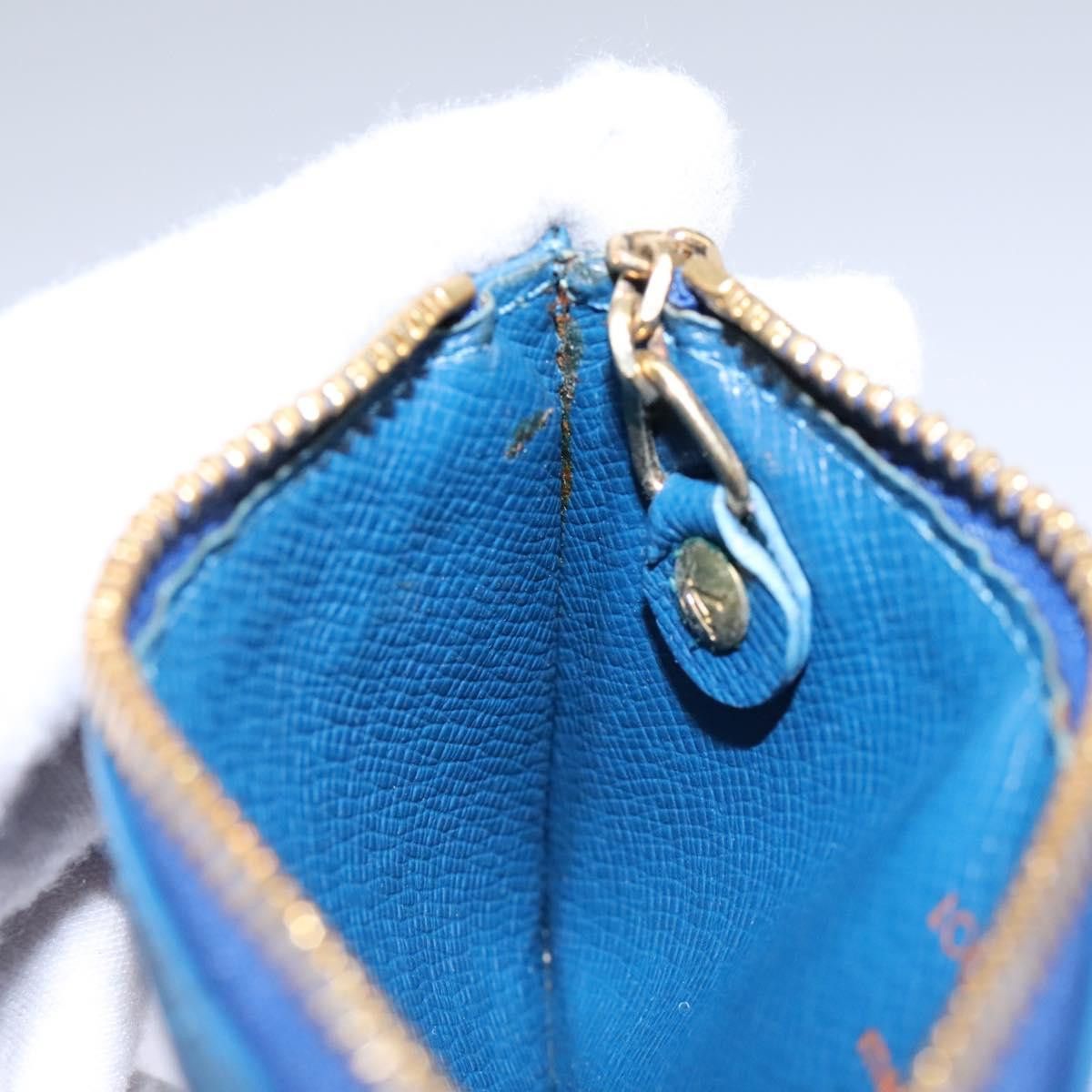 Louis Vuitton Pochette Clés Blue Leather Wallet (Pre-Owned) Size ONE SIZE - 18 Thumbnail