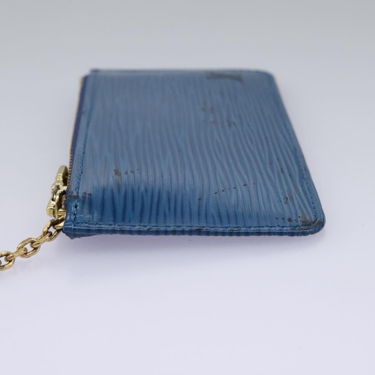 Louis Vuitton Pochette Clés Blue Leather Wallet (Pre-Owned) Size ONE SIZE - 3 Thumbnail
