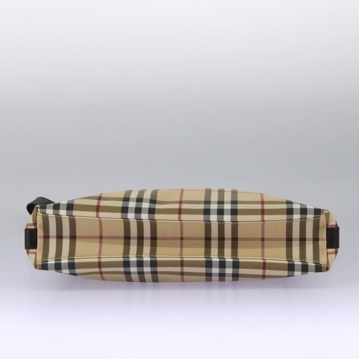 Burberry Nova Check Beige Canvas Shoulder Bag (Pre-Owned) Size ONE SIZE - 18 Thumbnail