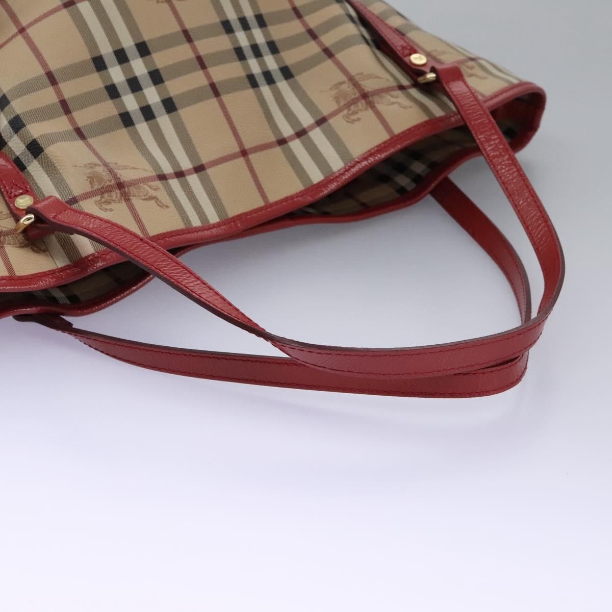 Burberry Haymarket Beige Canvas Tote Bag (Pre-Owned) Size ONE SIZE - 5 Thumbnail