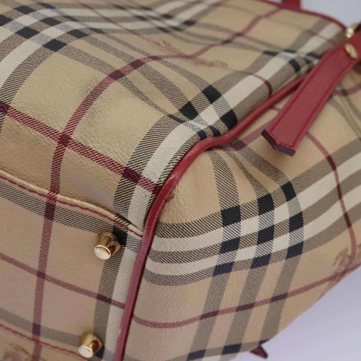 Burberry Haymarket Beige Canvas Tote Bag (Pre-Owned) Size ONE SIZE - 10 Thumbnail