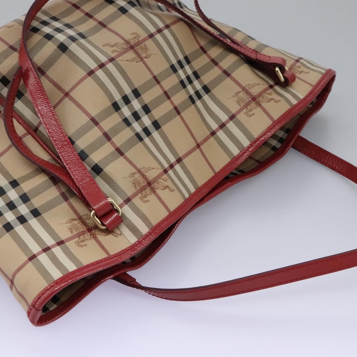 Burberry Haymarket Beige Canvas Tote Bag (Pre-Owned) Size ONE SIZE - 16 Thumbnail