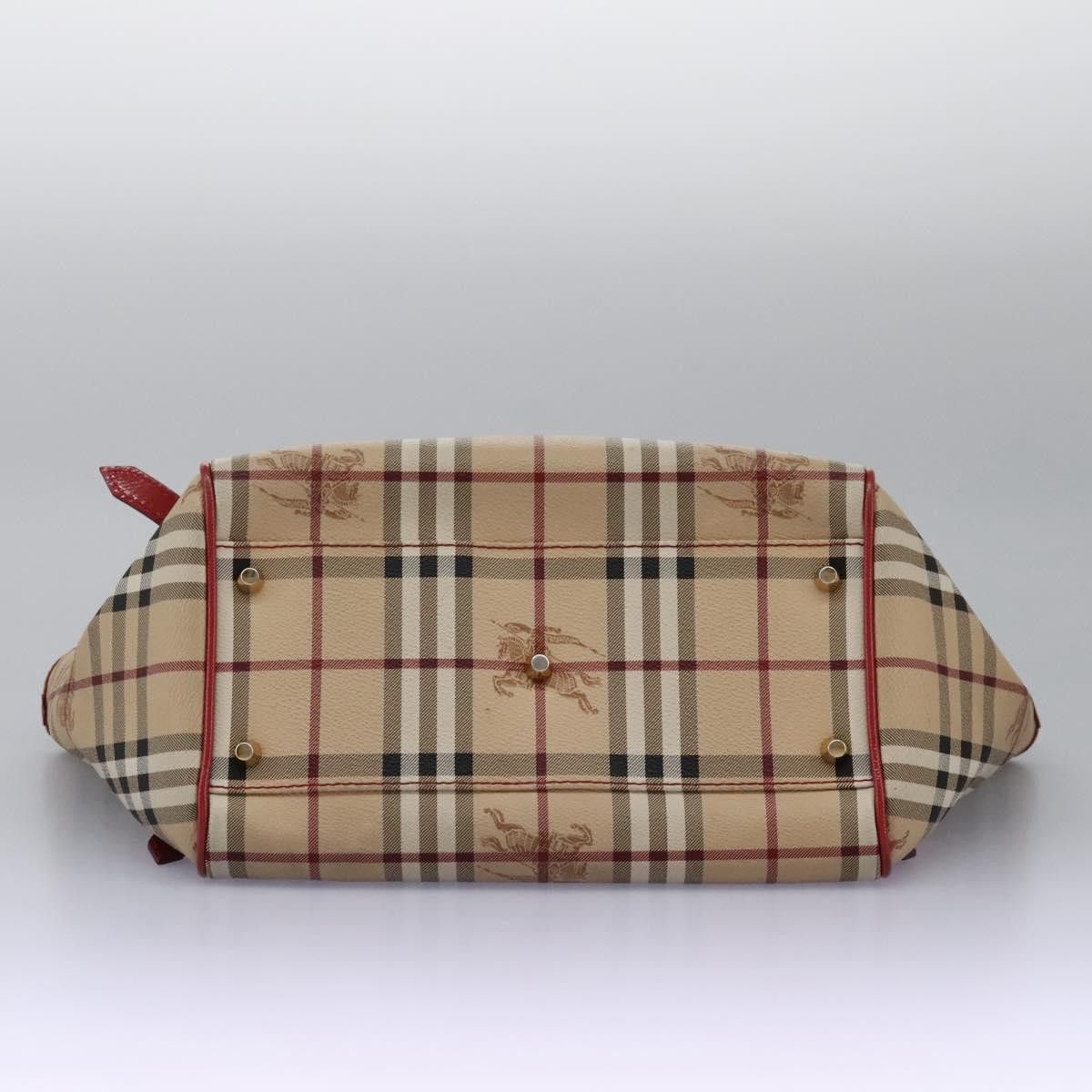 Burberry Haymarket Beige Canvas Tote Bag (Pre-Owned) Size ONE SIZE - 17 Thumbnail