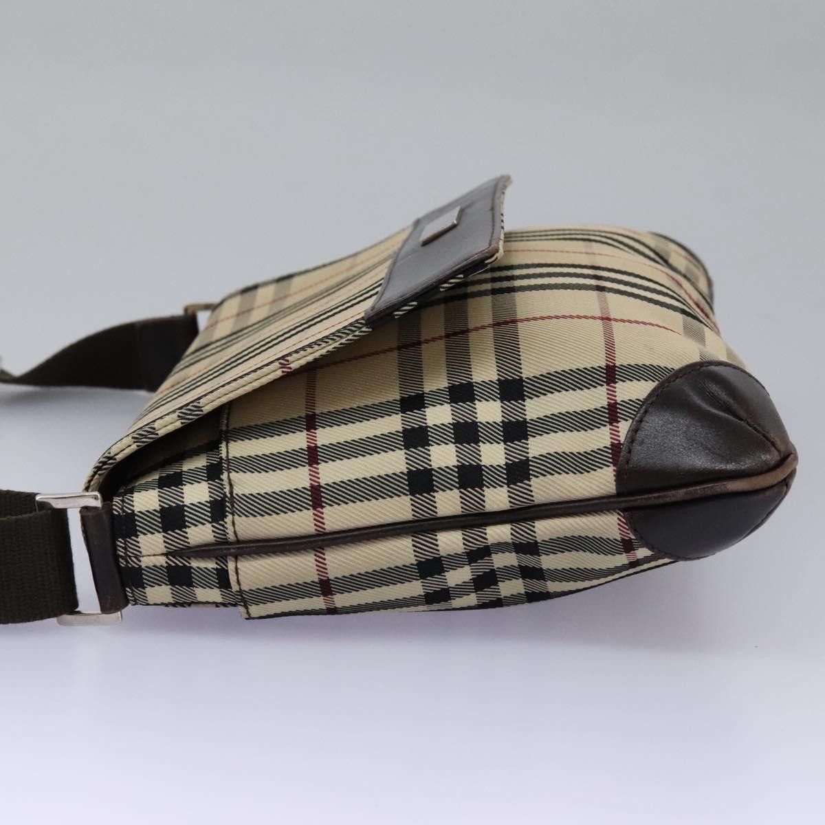 Burberry Nova Check Beige Canvas Shoulder Bag (Pre-Owned) Size ONE SIZE - 3 Thumbnail