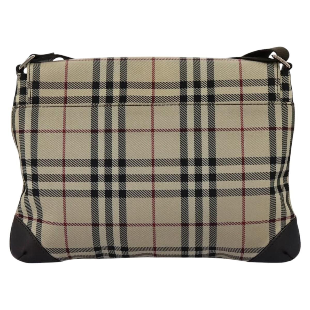 Burberry Nova Check Beige Canvas Shoulder Bag (Pre-Owned) Size ONE SIZE - 2 Thumbnail