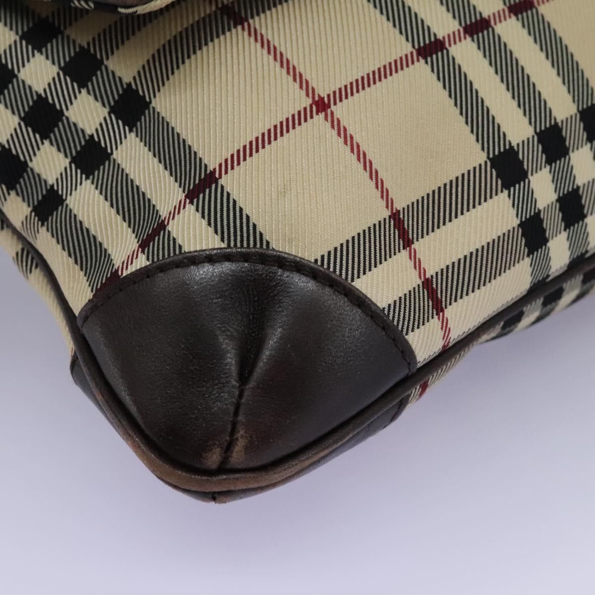 Burberry Nova Check Beige Canvas Shoulder Bag (Pre-Owned) Size ONE SIZE - 7 Thumbnail