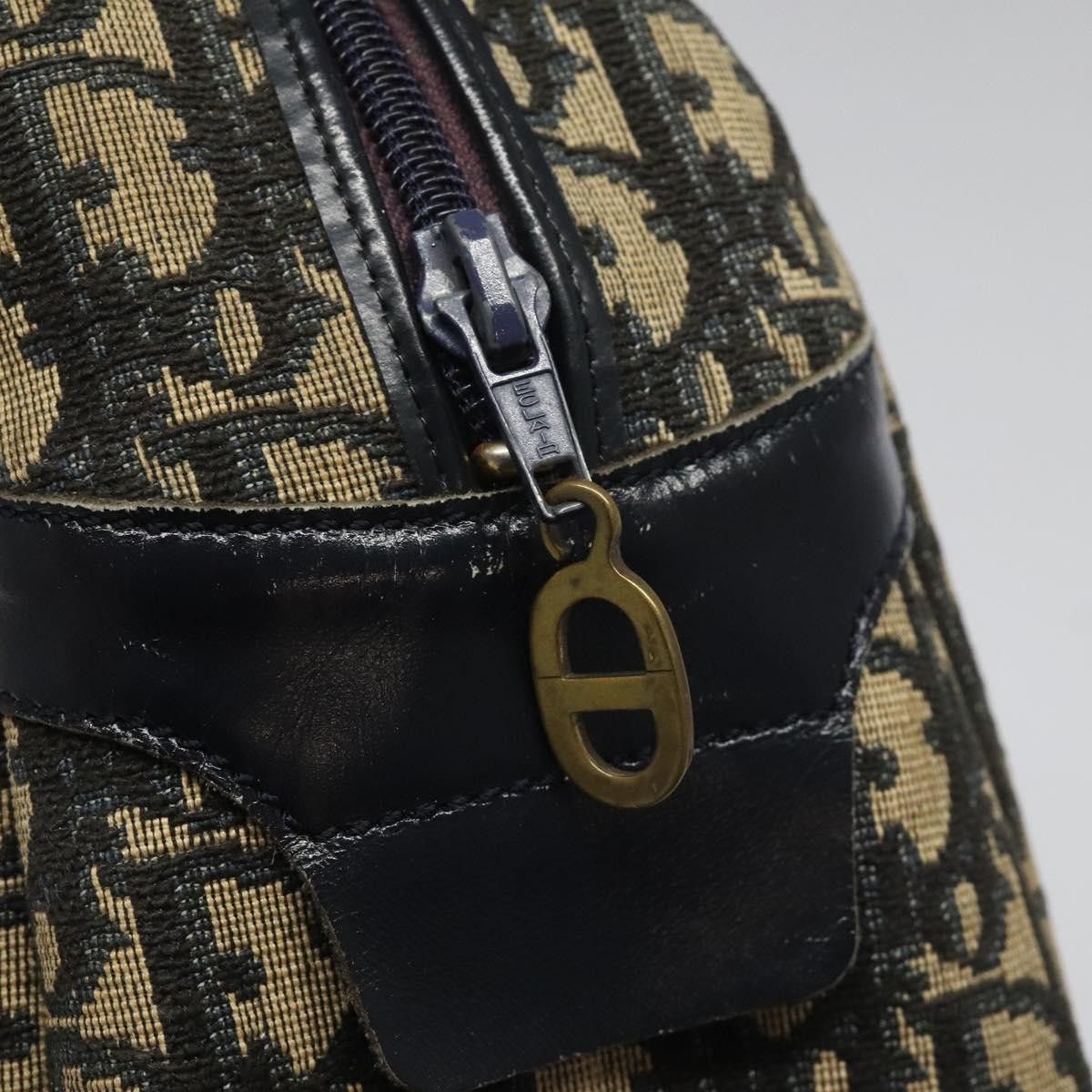 Dior Trotter Navy Canvas Handbag (Pre-Owned) Size ONE SIZE - 19 Thumbnail